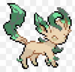 Leafeon - Png Pixel Art Leafeon,Leafeon Png