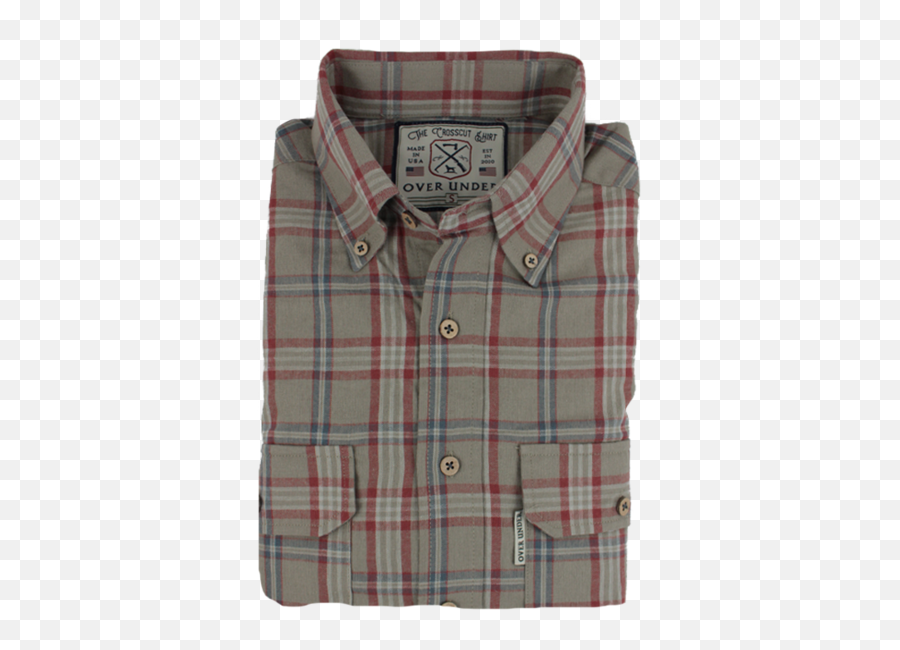 The Crosscut Flannel Shirt Earth Tan - Long Sleeve Png,Flannel Png