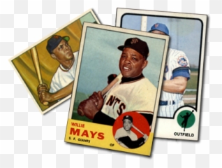Buy Willie Mays Baseball Cards - Willie Mays Rookie Card Png,Billy Mays Png