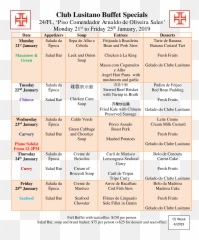 Week - 4c5buffetmenu2125jan2019 Club Lusitano Screenshot Png,Buffet Png
