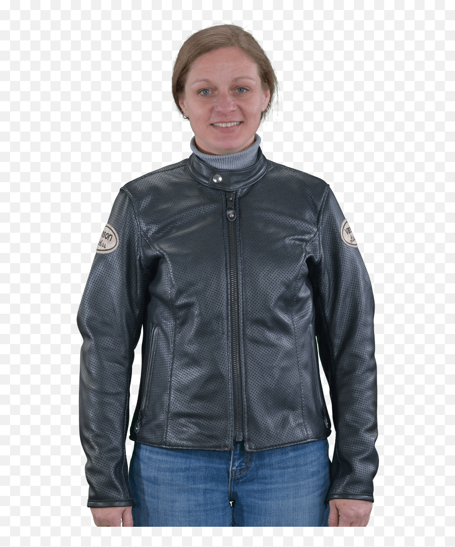 Perforated Leather Motorcycle Jacket - Long Sleeve Png,Icon Leather Motorcycle Jackets