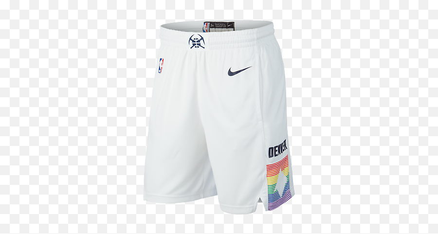 Nike Denver Nuggets City Edition - Denver Nuggets 2019 City Edition Shorts White Png,Nba Icon Png