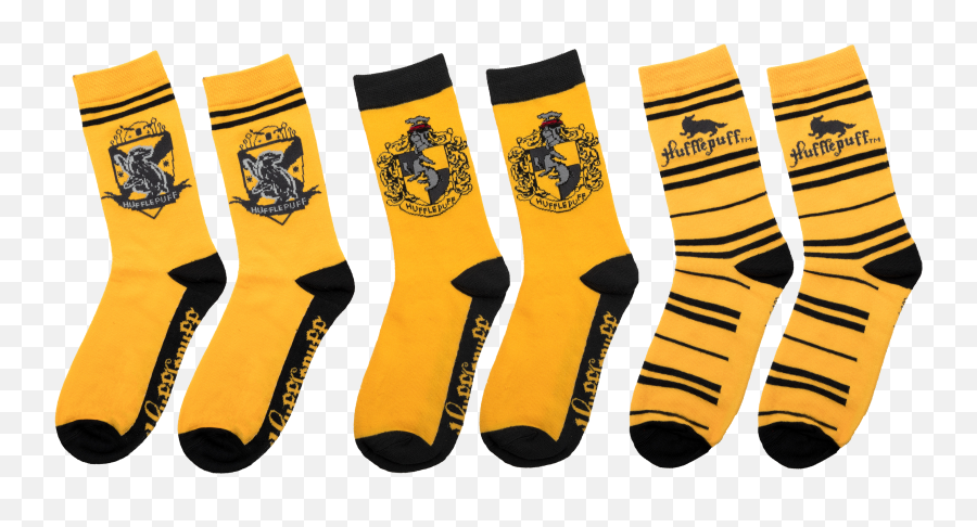 Set Of 3 Hufflepuff Socks - Harry Potter Socks Hufflepuff Png,Hufflepuff Icon