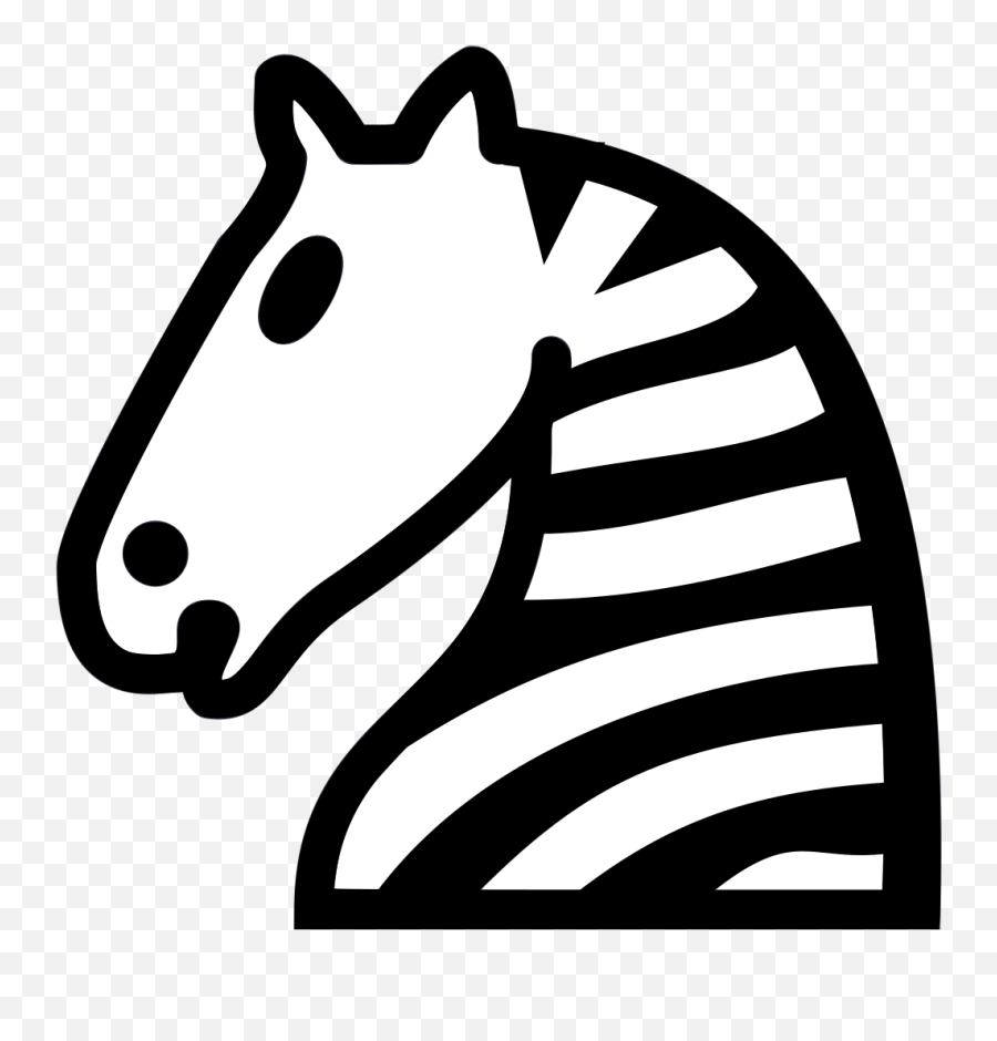 Zebra - Chess Knight Transparent Png,Chess Horse Icon