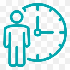 Ibh Addiction Recovery - Clock Icon Black Outline png