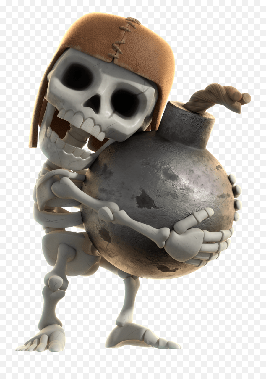 Clash Of Clans Skeleton Holding Bomb Transparent Png - Stickpng Clash Of Clans Wallbreaker Png,Clash Png