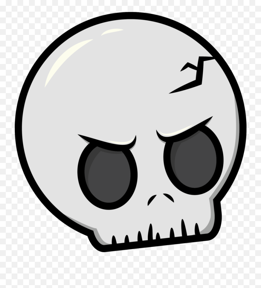 Cartoon Skeleton Head Png Clipart - Cartoon Skull Png,Skeleton Face Png