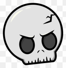 Cartoon Skeleton Head Png Clipart - Skull