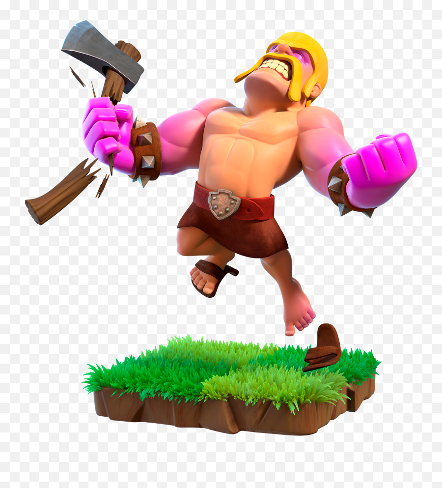 Youtube Clipart Clash Clans Transparent - Clash Of Clans Raged Barbarian Png,Clash Of Clans Png