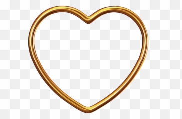 Picture Frames Heart Image Clip - heart png Gold Png