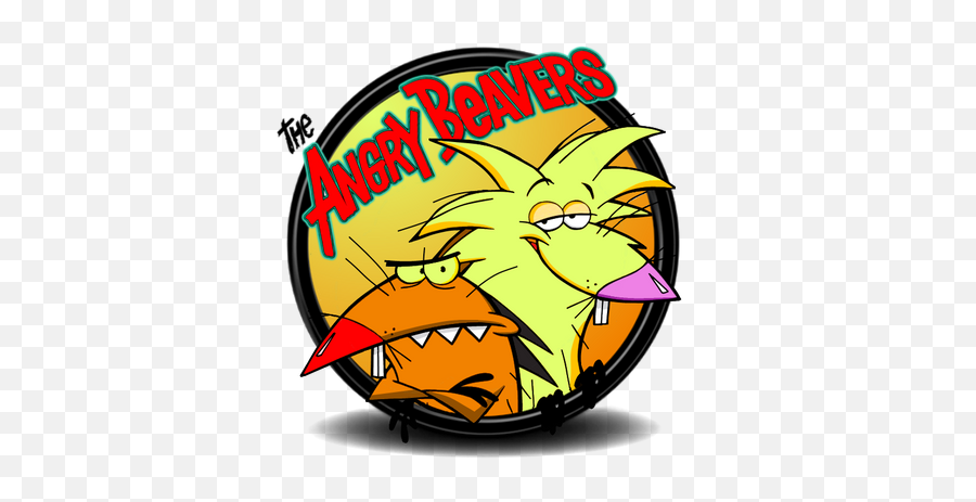 Cartoons Of The 90s - Angry Beavers Logo Png,The Simpsons Folder Icon