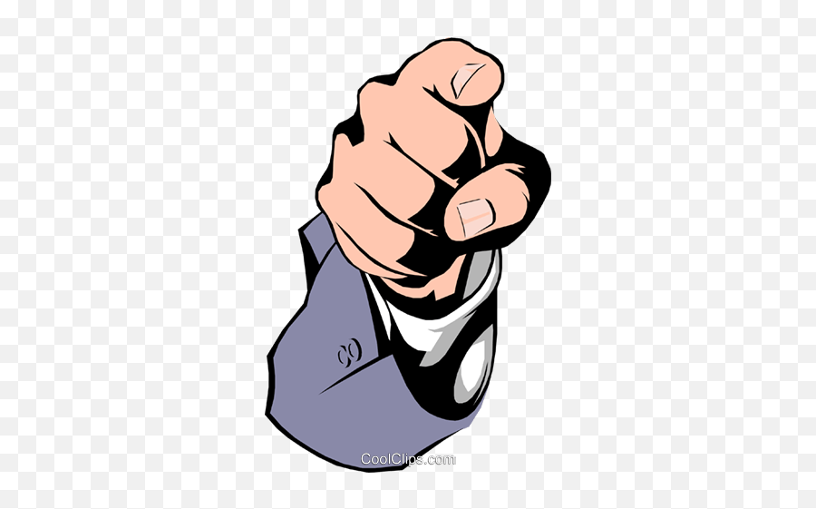 Pointing Fingers Royalty Free Vector Clip Art Illustration - Finger Pointing At You Png,Pointing Finger Png