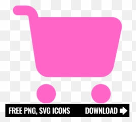 Free Pink Shopping Cart Icon Symbol Png Svg Download - Household Supply