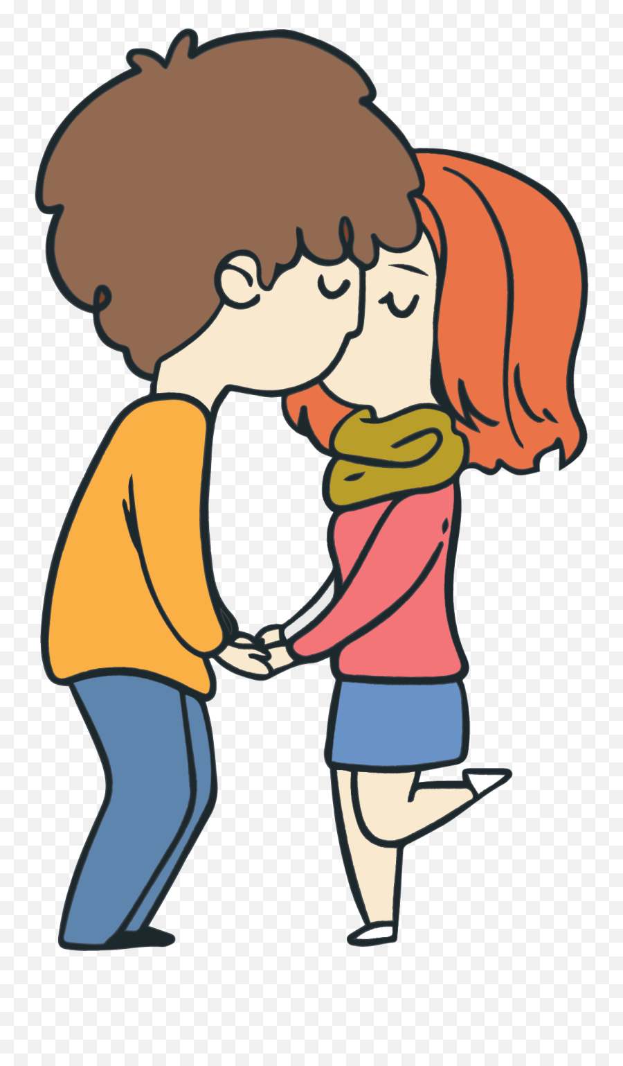 Vector Couple Png 3 Image - Animation Pics Cute Couple,Couple Png - free  transparent png images 