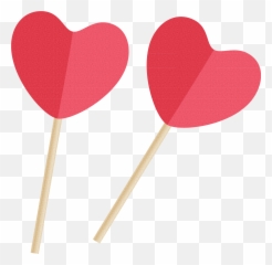 Lollipop Vector Png - Transparent Heart Shaped Lollipop,Lollipop Transparent