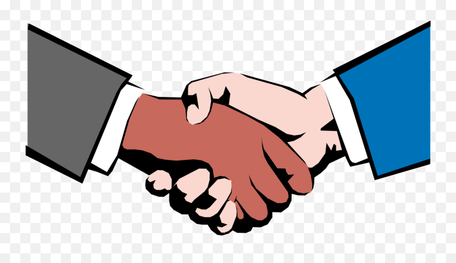 Colleagues Shake Hands - Vector Image Png,Hand Vector Png
