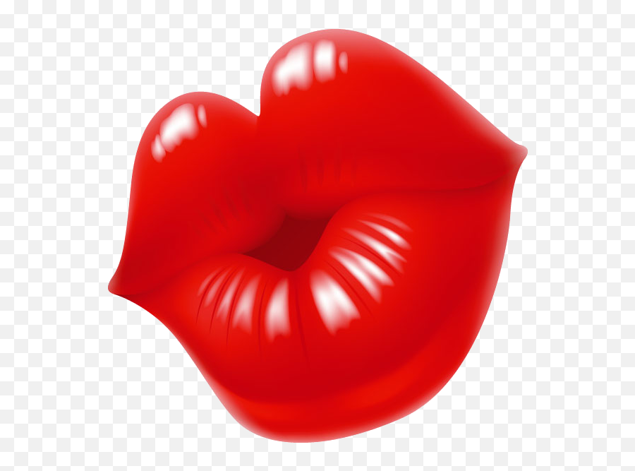 Lips Red - Cartoon Big Red Lips Png,Lips Png