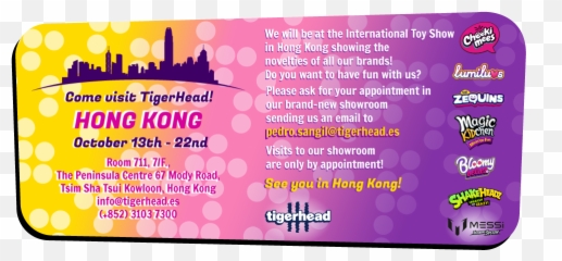 Come And Visit Tigerhead In Hong Kong - Tiger Head Poster Png,Tiger Head Png