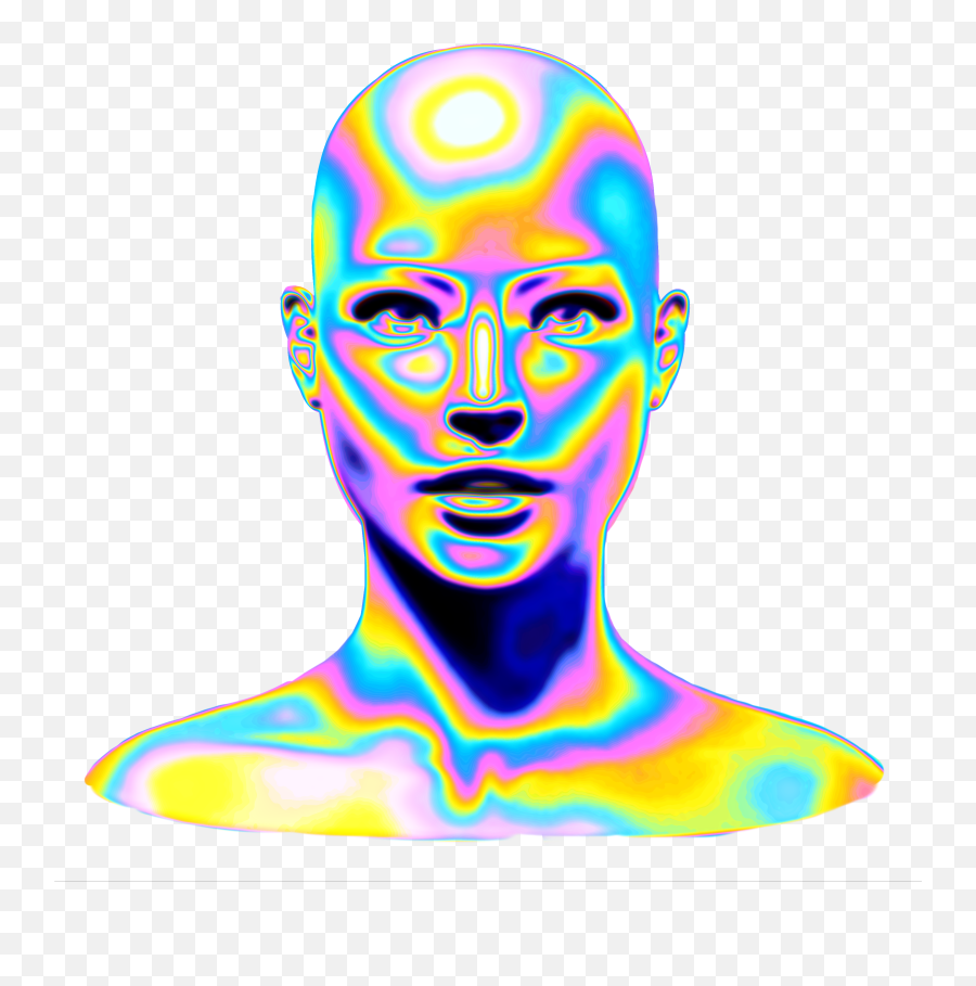 Aesthetic Backgrounds - Hologram Face Png,Hologram Png