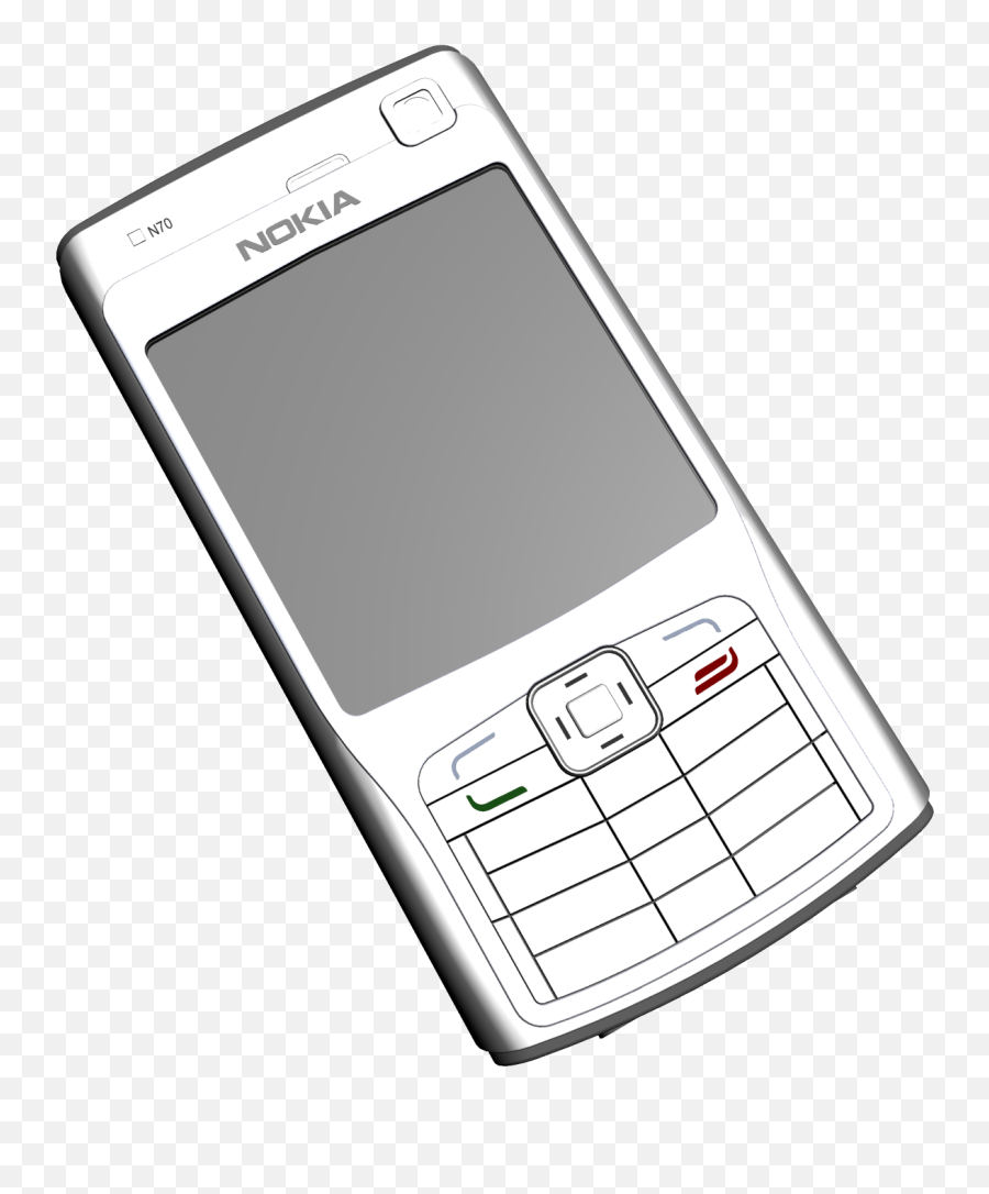Nokia N70 Phone Png Clipart - 6630 Nokia,Phone Clipart Png