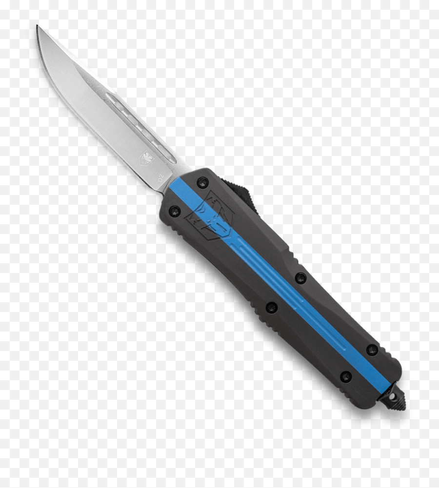 Large Thin Blue Line Drop Point Png