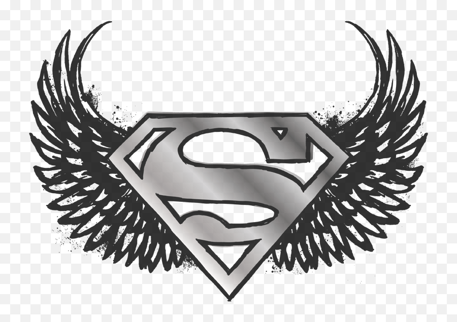 Superman Dirty Wings Menu0027s Tall Fit T - Shirt Supermanlogo In Shirts Png,Superman Logo Black And White