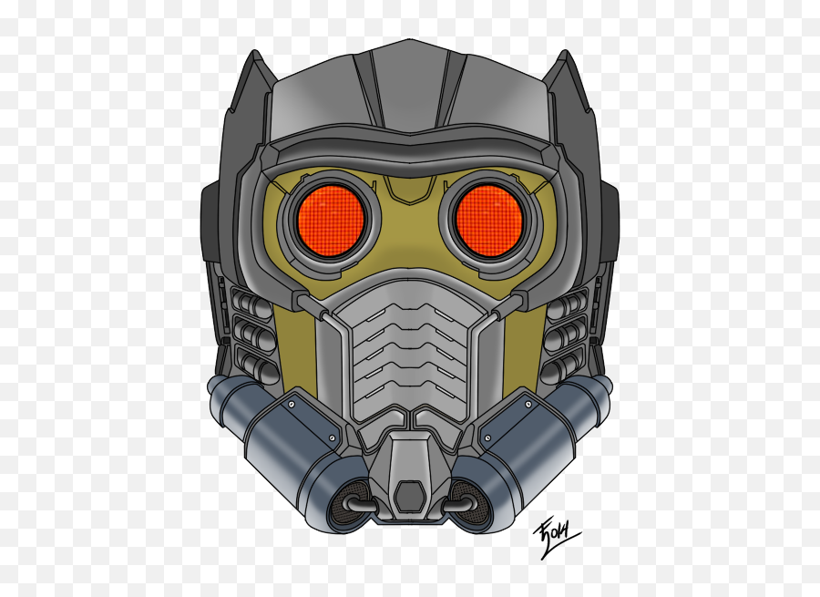 Download Star Lord Mask By Evangelion - 02 Star Lord Mask Illustration Png,Star Lord Png