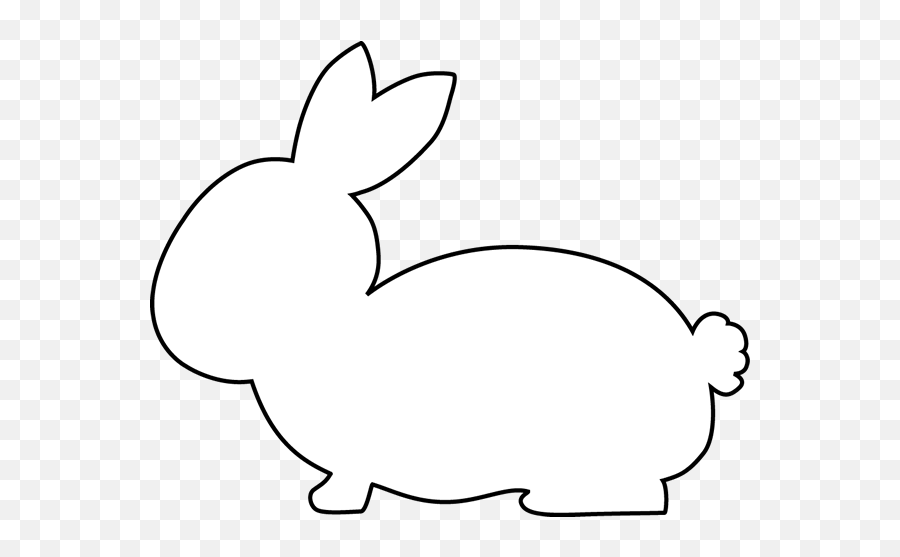 Download Bunny Clip Art - White Rabbit Silhouette Png Png Bunny Silhouette White,White Bunny Png