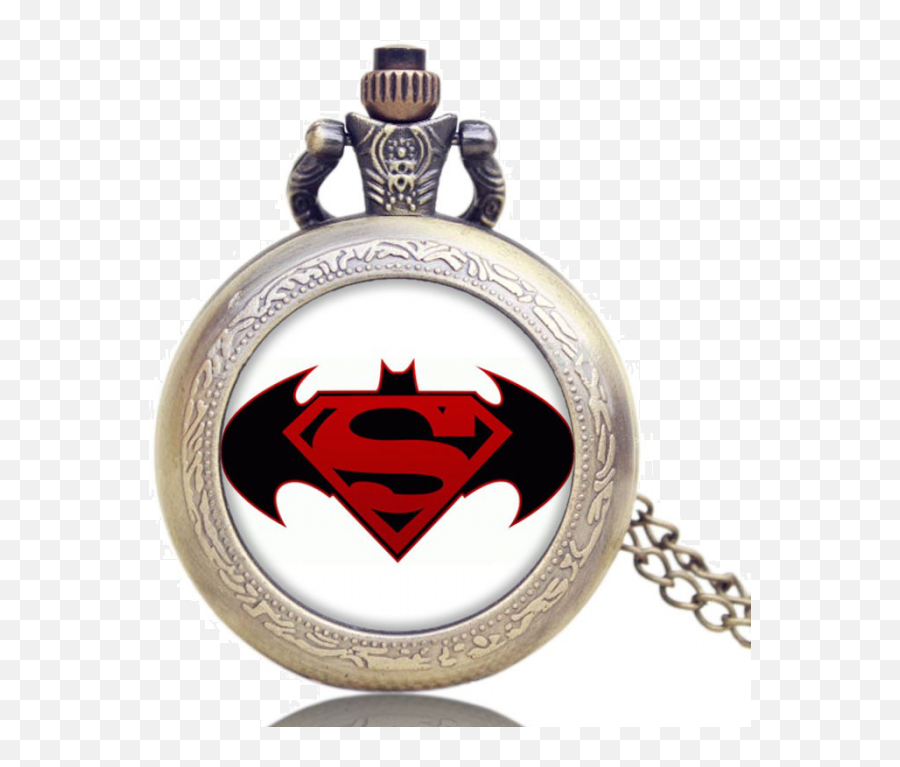 Batman And Superman Pocket Watches - Pocket Watch Png,Batman Superman Logo