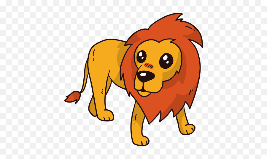 Cute Lion King Tail Tongue Mane Flat - Transparent Png U0026 Svg Masai Lion,The Lion King Png