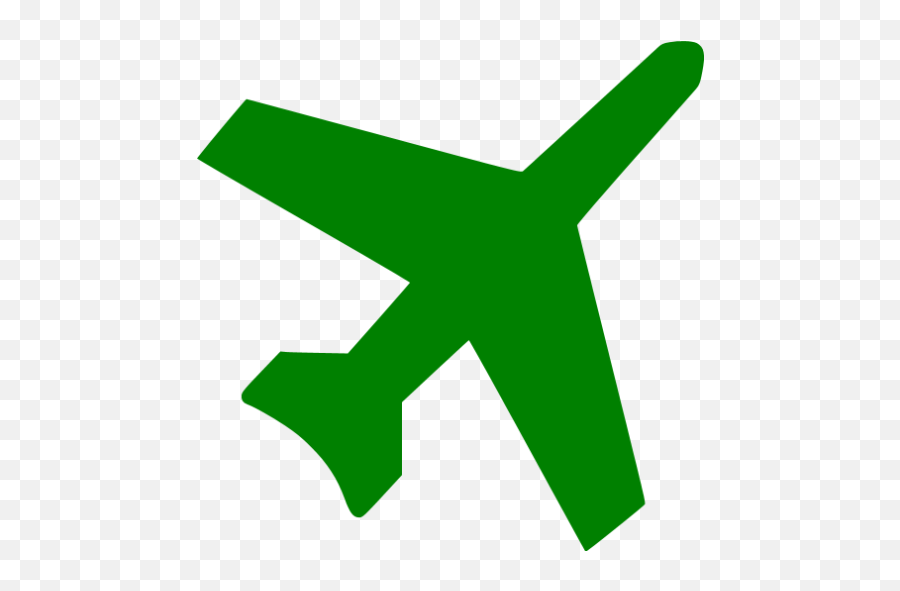 Green Airplane 3 Icon - Free Green Airplane Icons Plane Icon Green Png,Plane Icon Png