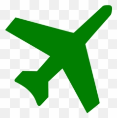 Green Airplane 3 Icon - Free green icons Plane Icon Png
