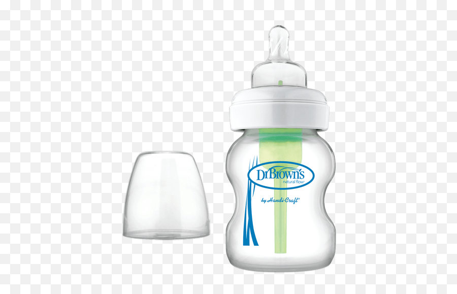 Dr Brownu0027s Natural Flow Options Glass Wide - Neck Bottle Baby Bottle Png,Baby Bottle Png