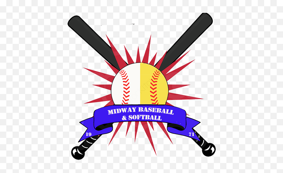 Midway Baseball And Softball Association - Baseball And Softball League Logos Png,Baseball Transparent