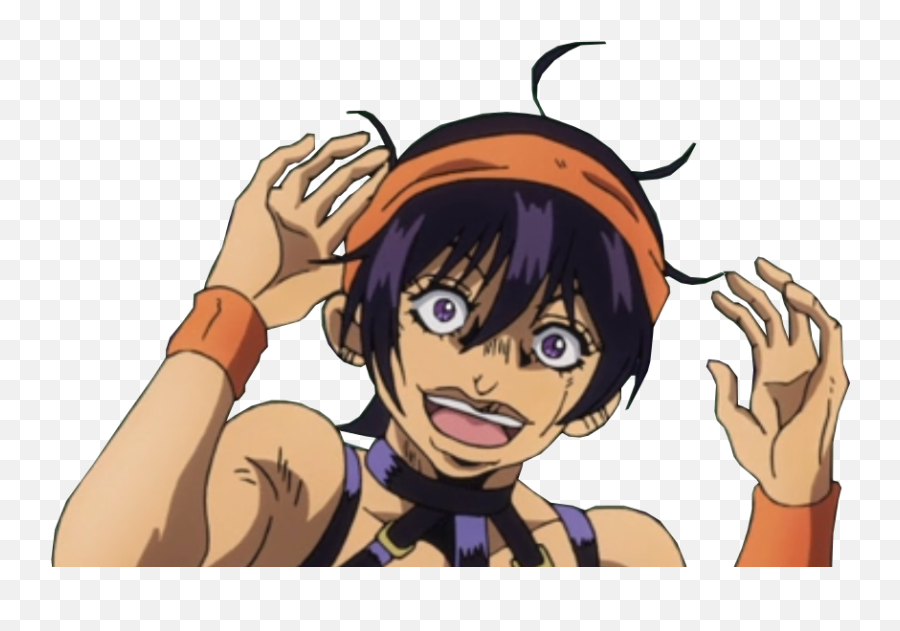 Narancia Is Happy Knowing A New Jojo Episode Came Out After - Cartoon Png,Jojo Face Png