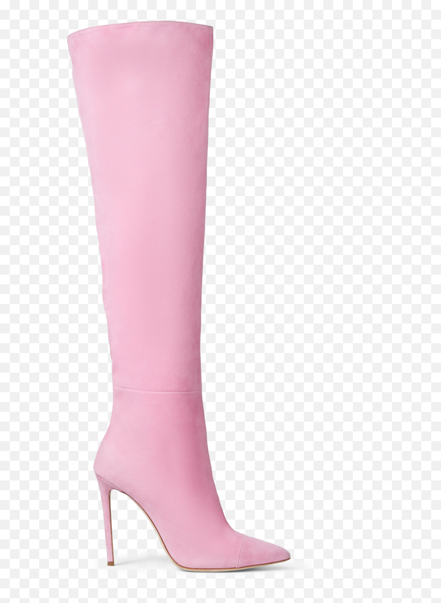Pink Suede Over The Knee Boots - 36 Basic Pump Png,Boot Png