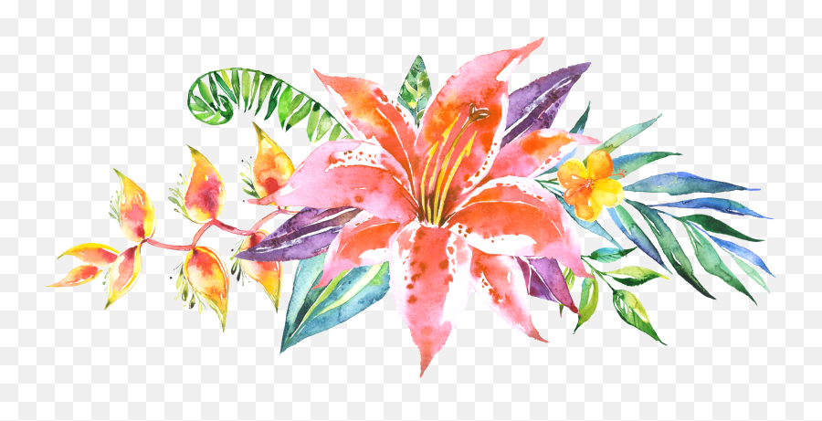 Floral Pattern Vector Patterns - Water Art Flower Png,Flower Line Png