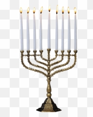 White Candles Png Images Transparent - Menorah Transparent,Hanukkah Png