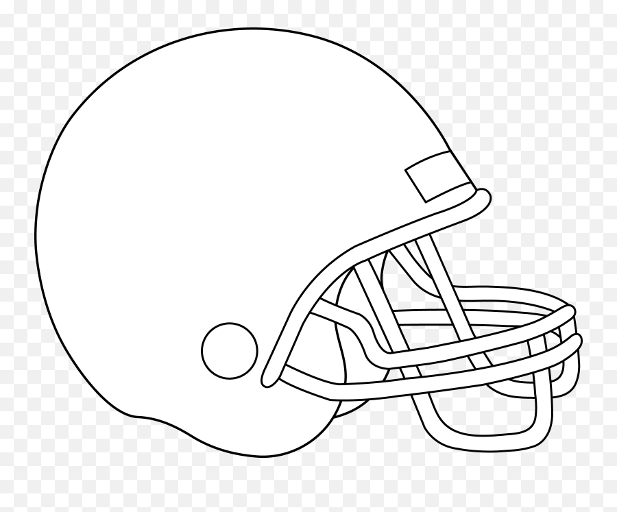 Football Helmet Clipart Outline - Easy Drawing Football Helmet Png,Football Outline Png