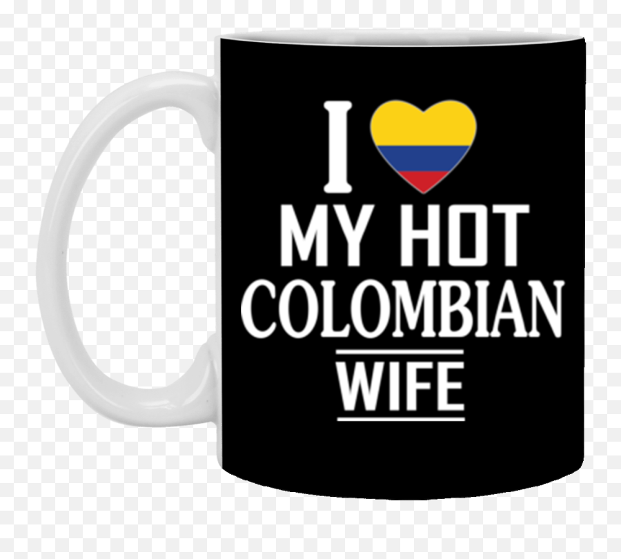 Download I Love My Hot Colombian Wife - Mug Png,Colombian Flag Png
