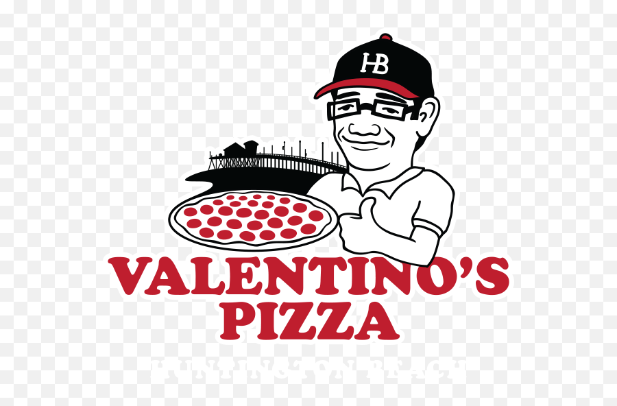 Valentinos Pizza Huntington Beach - Care Bears And Pizza Png,Cartoon Pizza Logo