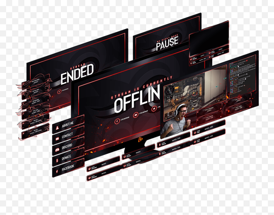 Own3d - Designs Tipps And More For Professional Streamers Mockup Streaming Png,Twitch Overlay Png