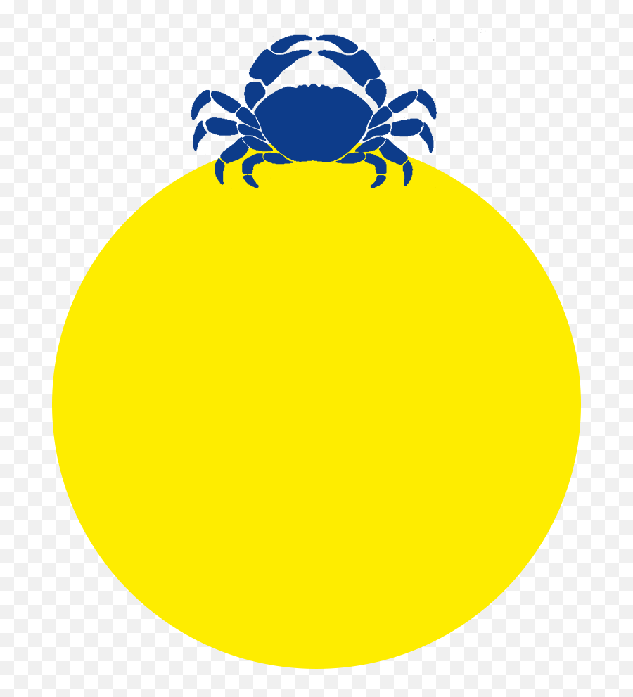 Blue - Crabyellowbackground800 Wells Crab House Circle Png,Yellow Background Png