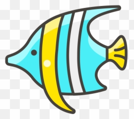 Simple Cute Cartoon Fish Clipart - png