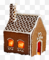 Gingerbread House Png Image Transparent - Transparent Background Gingerbread House Png,Gingerbread Png