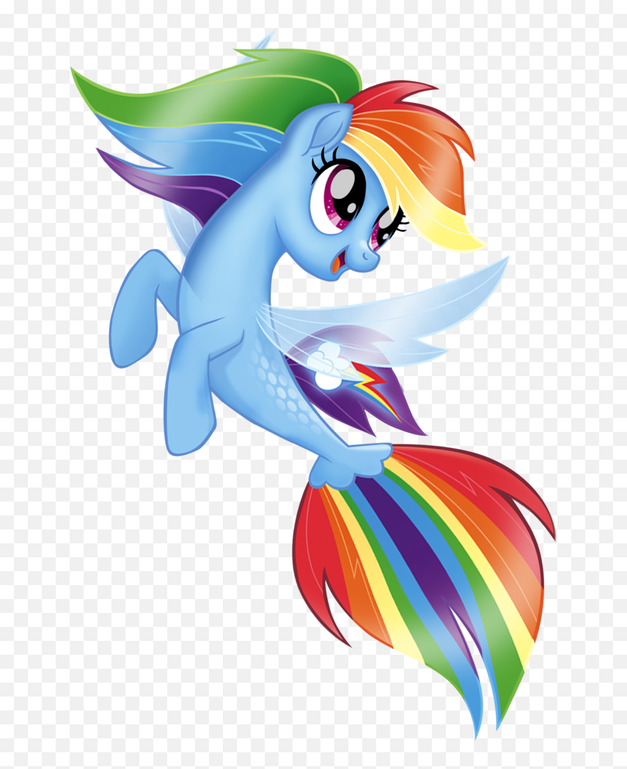 My Little Pony Mermaid Rainbow Dash - Mlp Sea Pony Rainbow Dash Png,Rainbow Dash Png