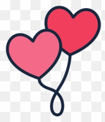 Transparent Png Svg Vector File - Balão Coração Png,Heart Balloons Png