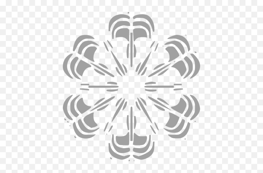 Snowflake 048 Icons - Decorative Png,Snowflake Icon Png