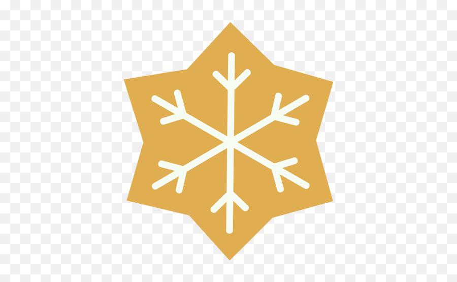 Christmas Cookie Snowflake Flat - Single Snowflake Design Png,Christmas Cookie Png