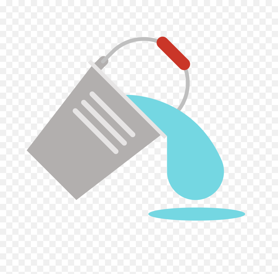 1764 X 1661 9 - Bucket Pouring Water Clipart Png,Water Emoji Transparent